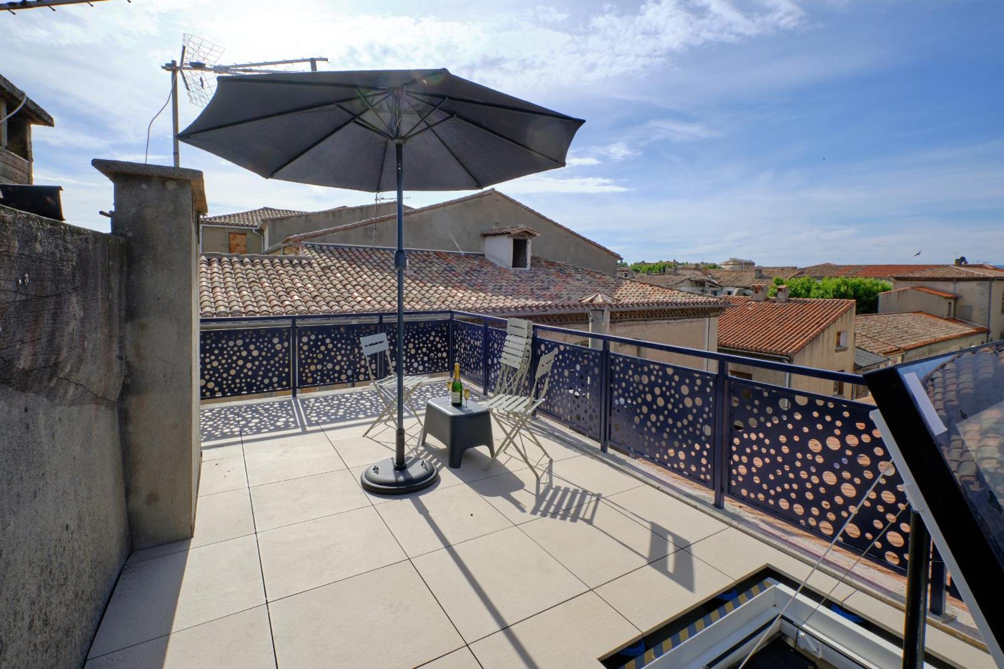 Mon Toit Carcassonnais •Hypercentre •Terrasse •Vue Daire Carcassonne Dış mekan fotoğraf